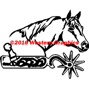 Horse Head with Spur - Style #206