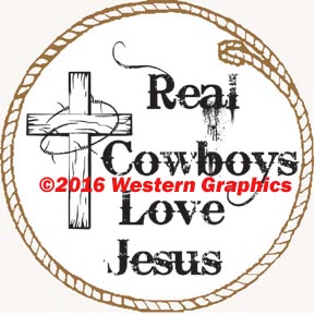 Real Cowboys Love Jesus - Style #723-L
