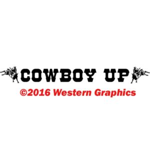 Cowboy Up Bull Rider - Windshield - Style #801