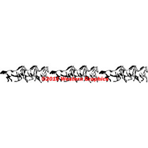 Running Horses - Windshield - Style #886