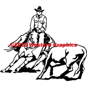 Cutting Horse with Calf - Style #9