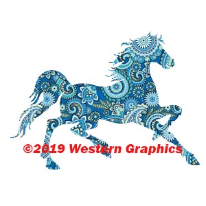 Paisley Print Horse Style #2044
