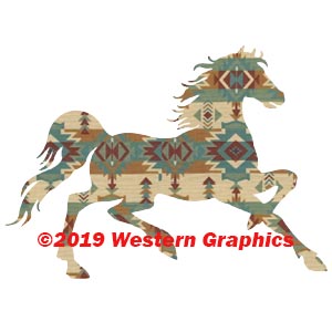 Southwest Print Horse Style #2046
